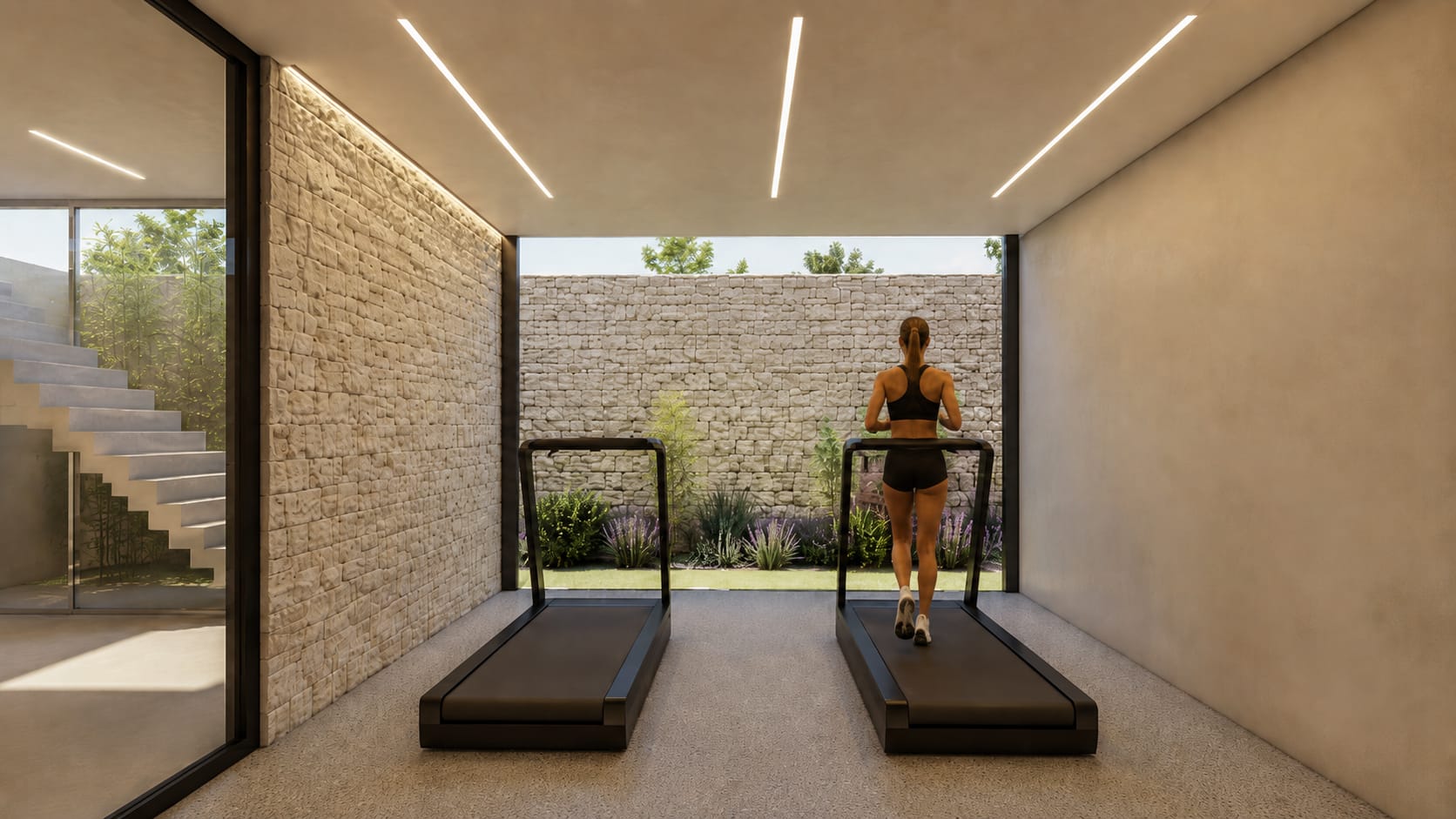 No 19 Dream Residence, olağan ağacı ve havuzuyla dış cephe görselleştirmesi